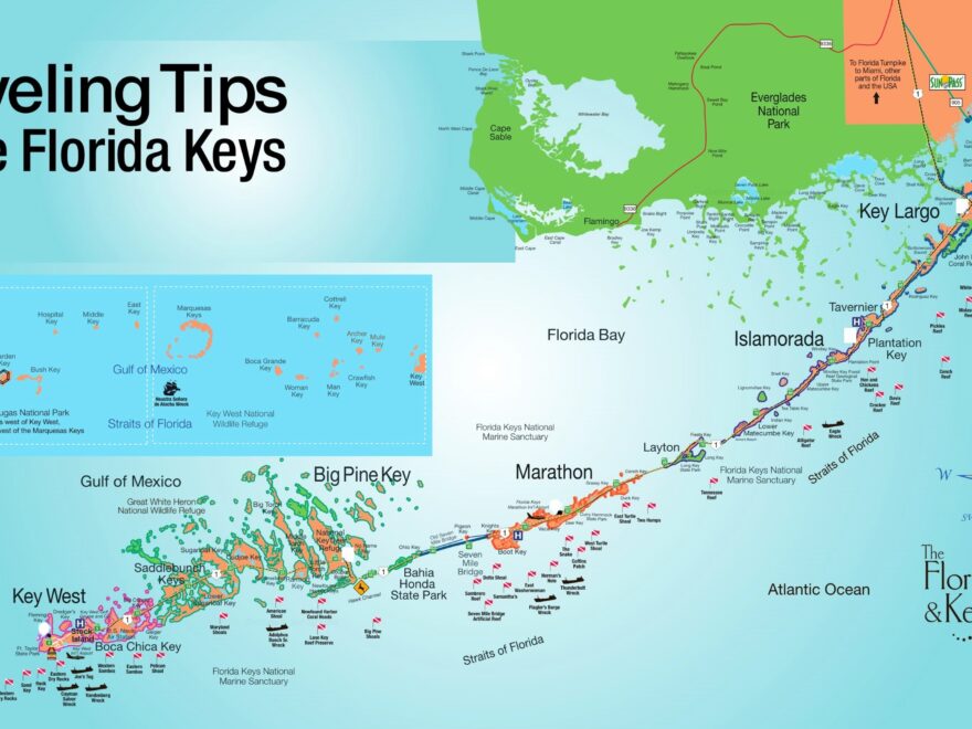 Florida Keys Tourist Map Ontheworldmap