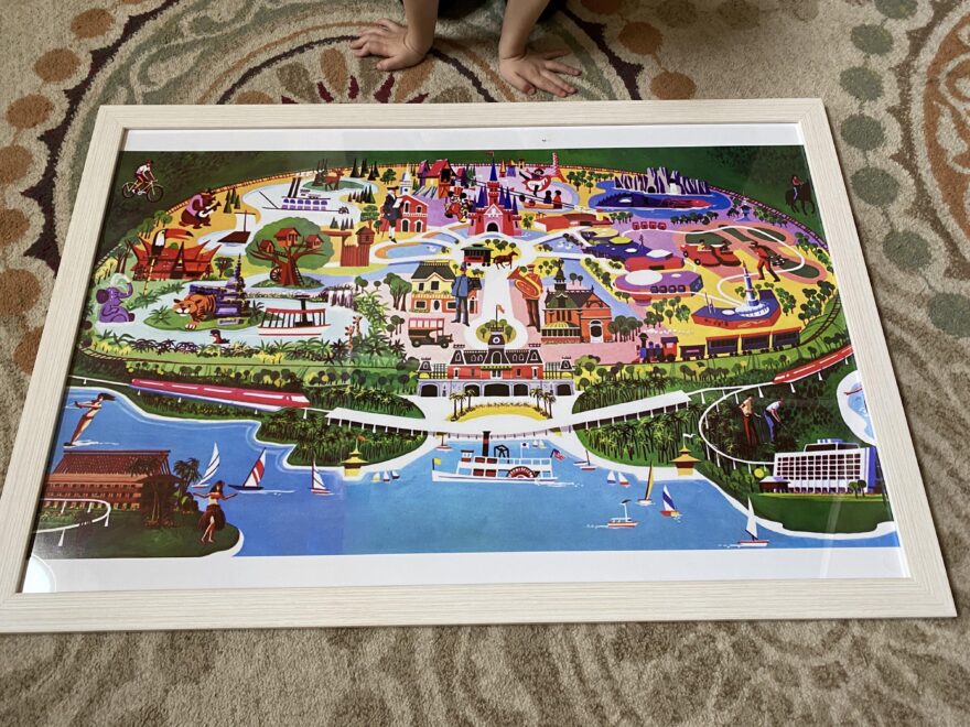 Found This Retro Map Of Disney And Decided To Print And Frame It For My Wife s Christmas Present I Think It Will Go Great In Her Office R WaltDisneyWorld