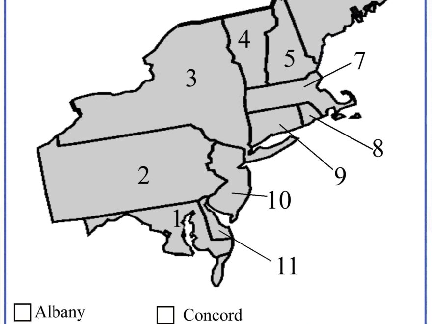 Fourth Grade Social Studies Northeast Region States And Capitals
