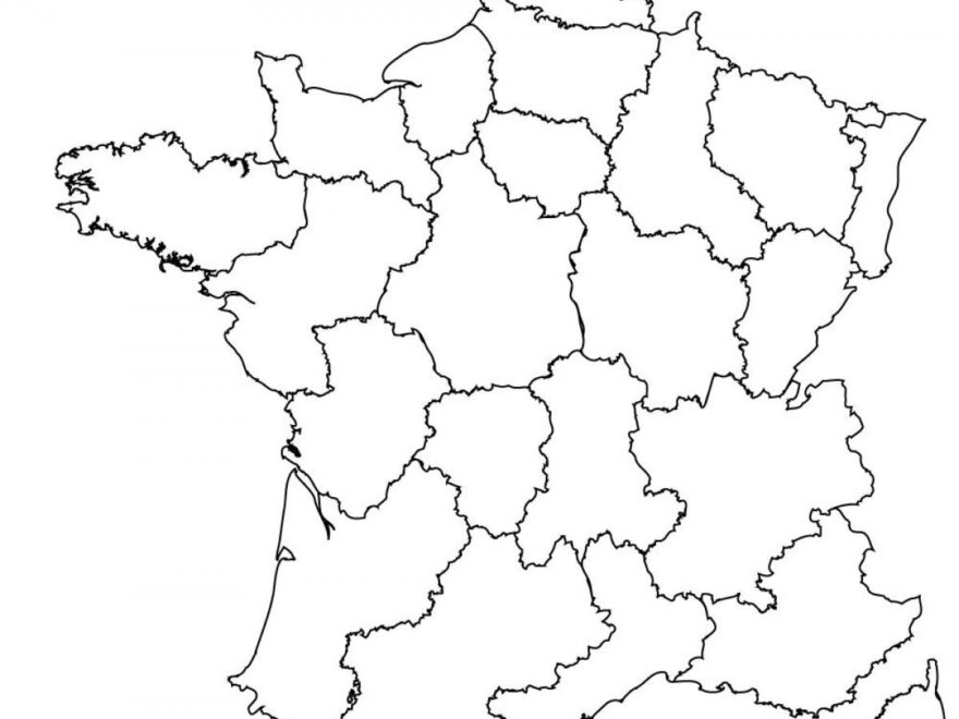 France Map Black And White Map Of France Black And White Western Europe Europe