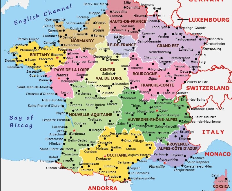 France Map Discover Cities History And Culture