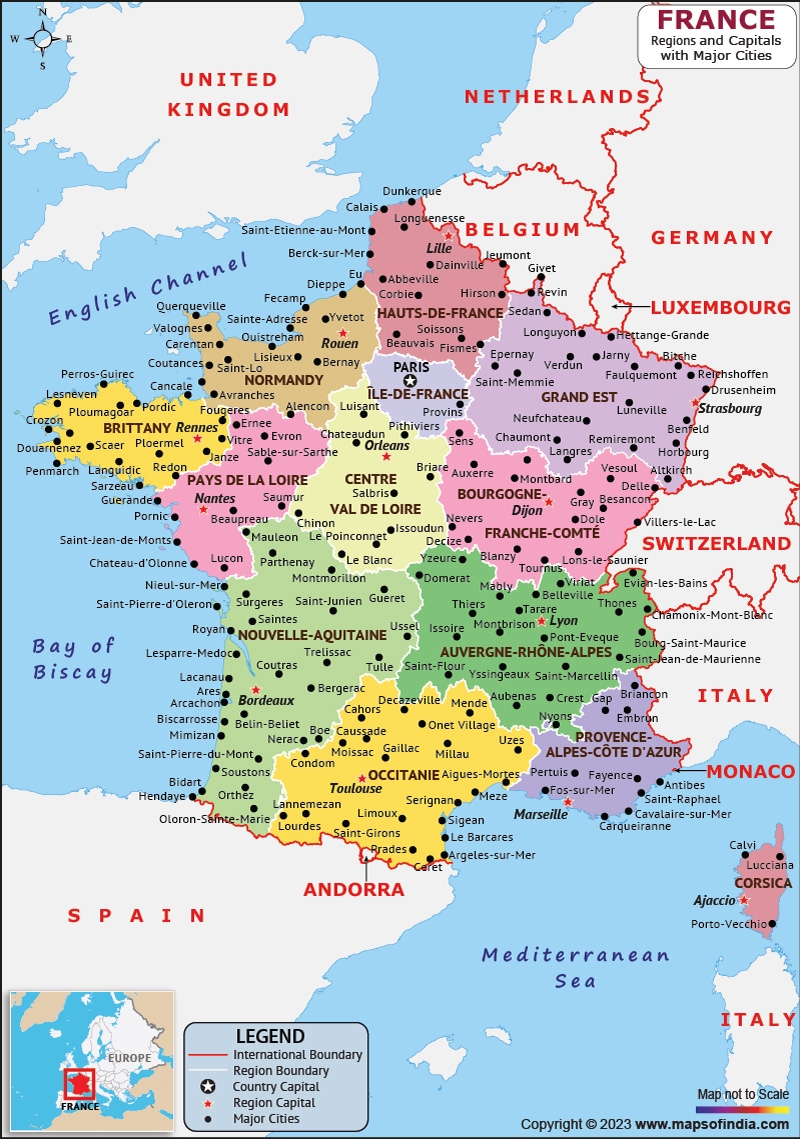 France Map Discover Cities History And Culture