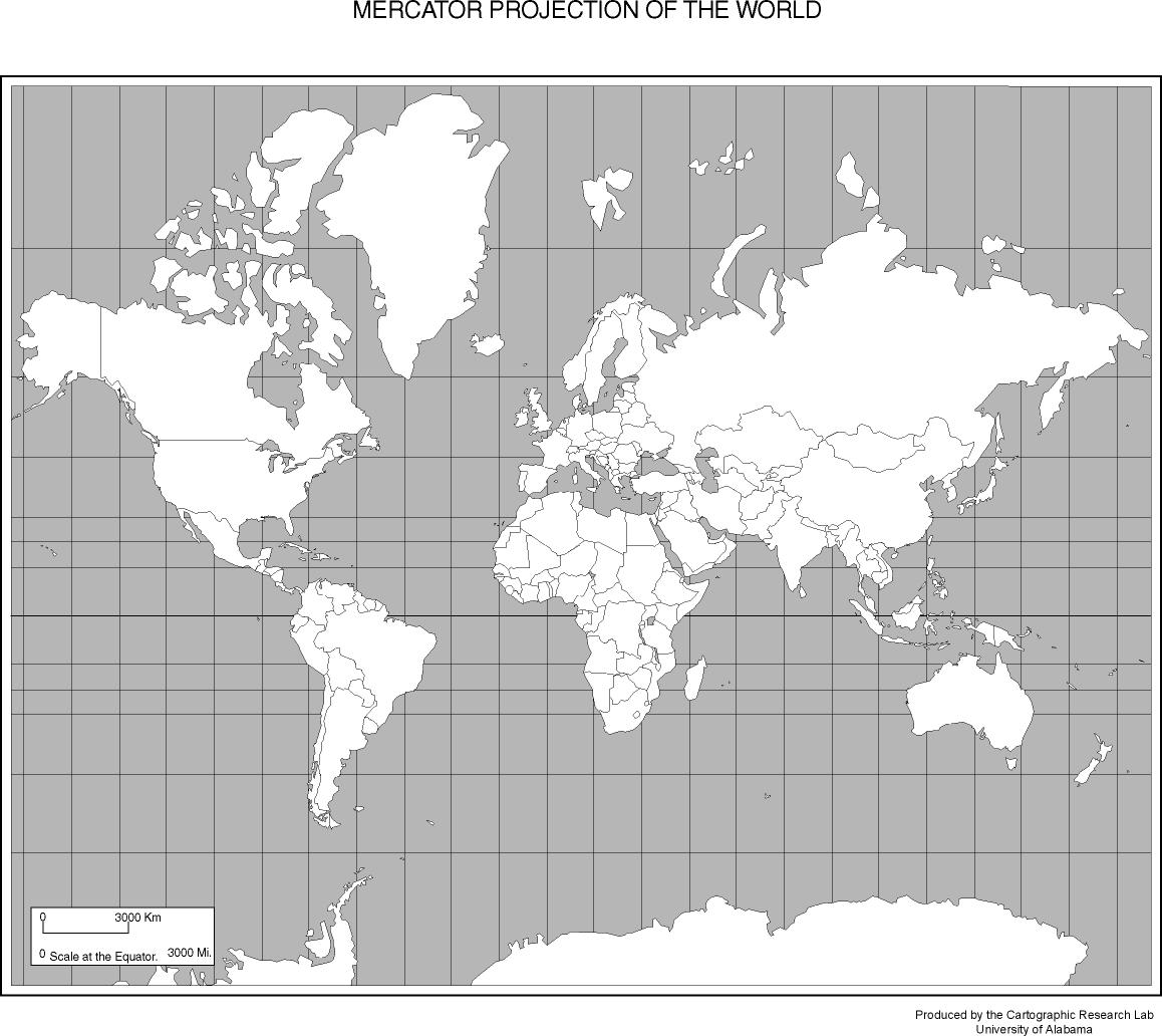 Blank Eastern Hemisphere Map Printable