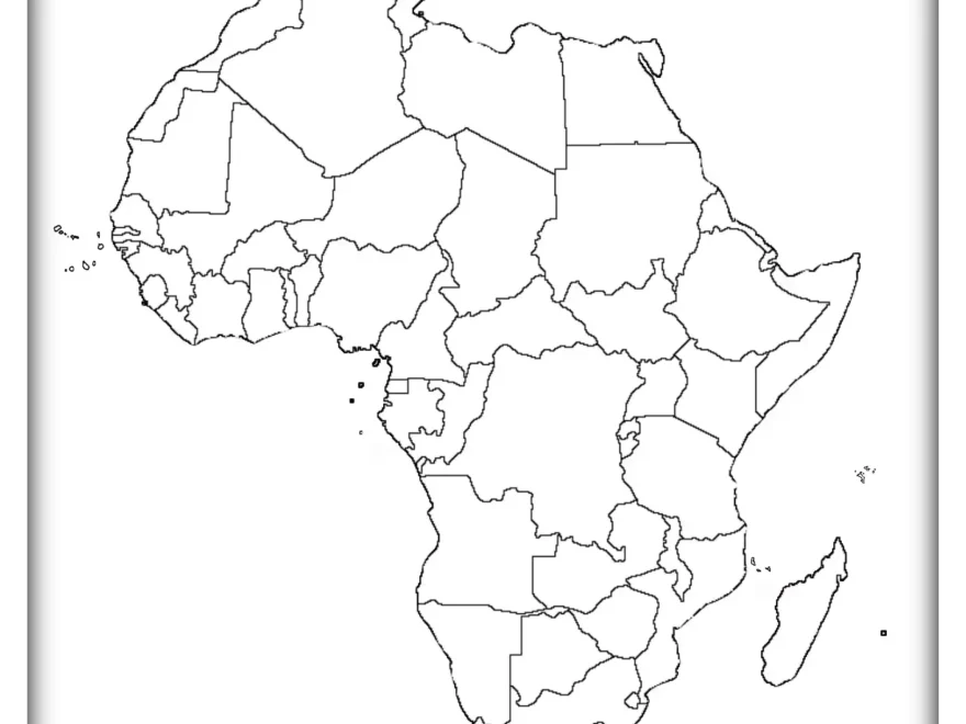 Free Blank Map Of Africa Printable Other Goodies The Facts Institute