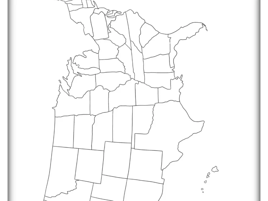 Free Blank US Map Printable Other Goodies The Facts Institute