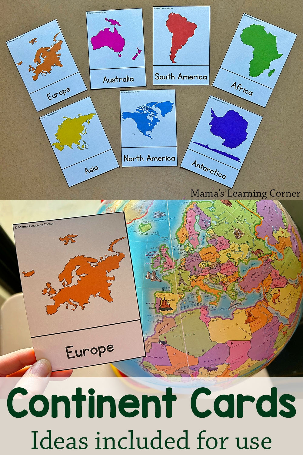 Free Printable 7 Continents Map