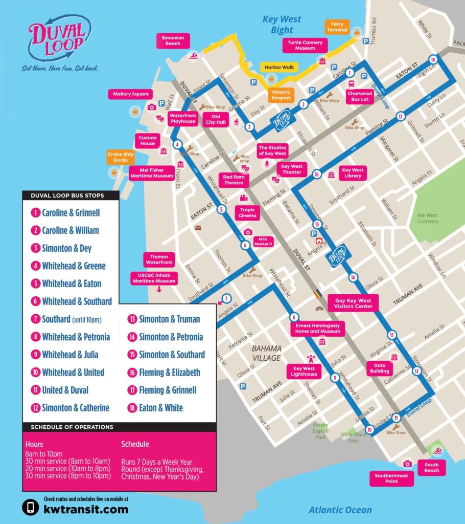 Free Duval Loop Bus Open Key West