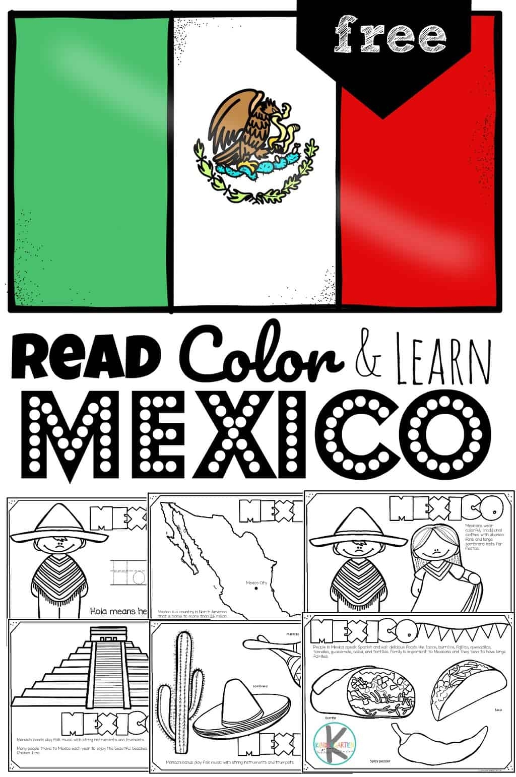 Printable Coloring Map Of Mexico