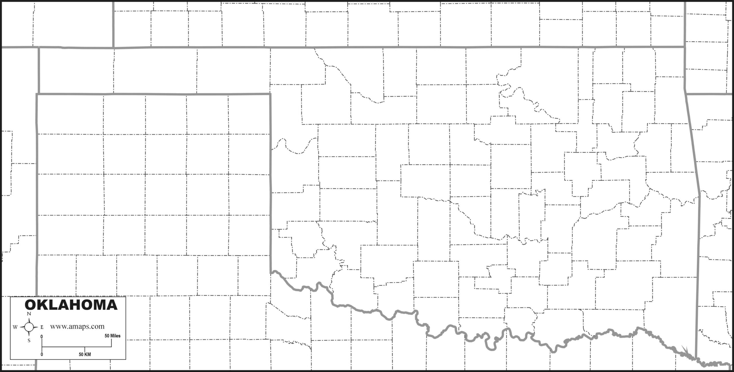 FREE MAP OF OKLAHOMA