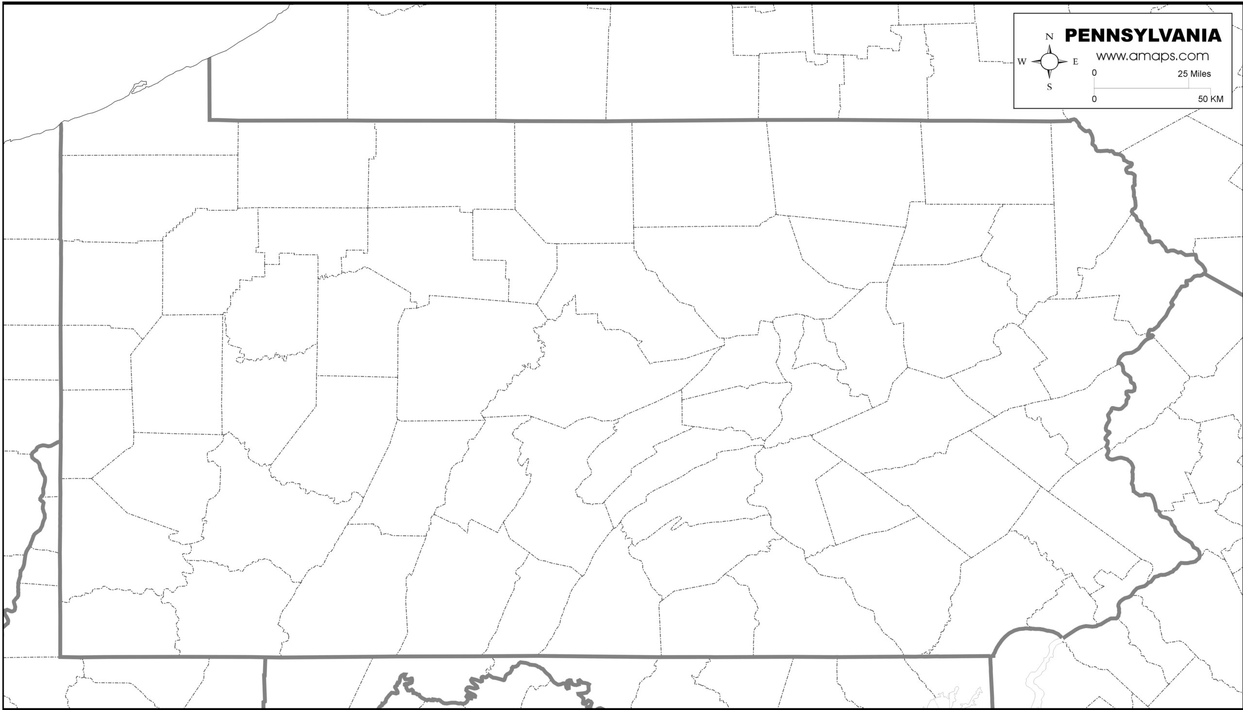 FREE MAP OF PENNSYLVANIA