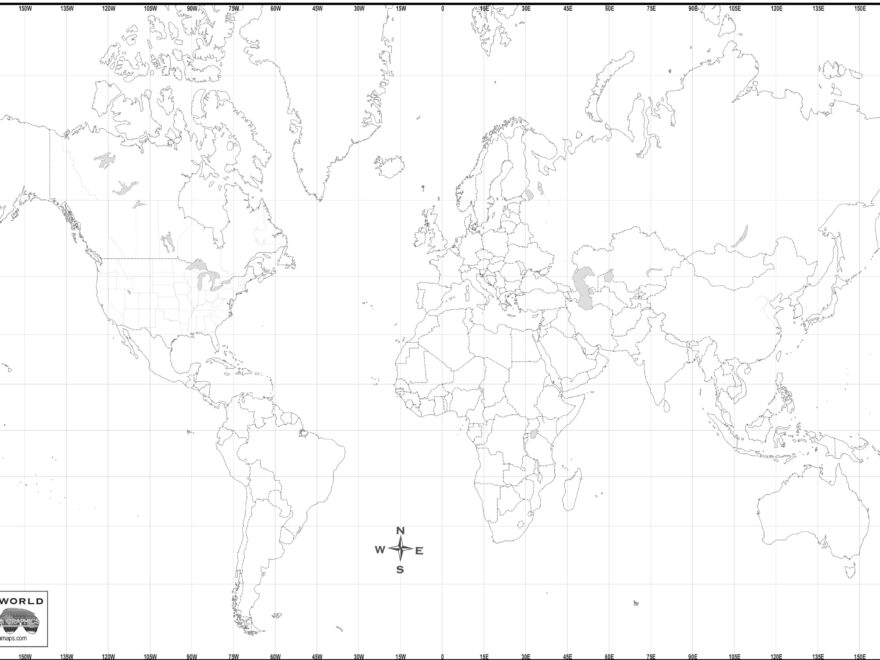 FREE MAP OF WORLD