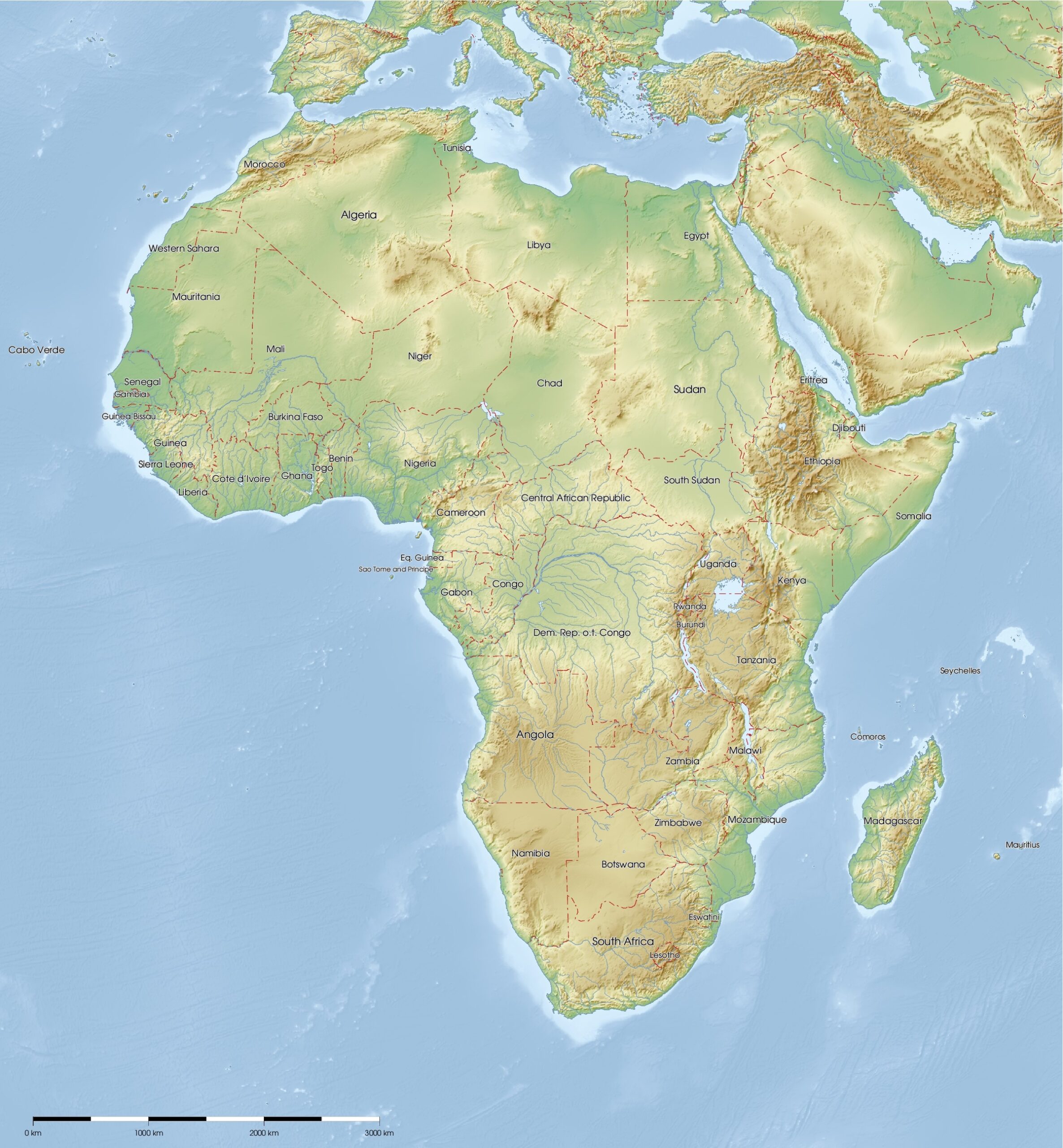 Free Maps Of Africa Mapswire