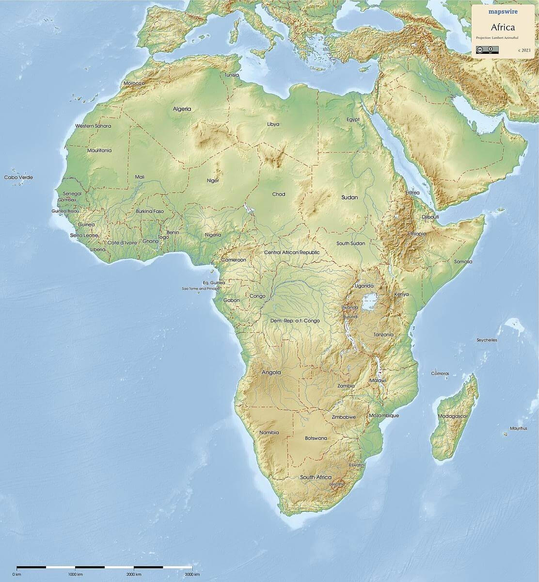 Free Maps Of Africa Mapswire