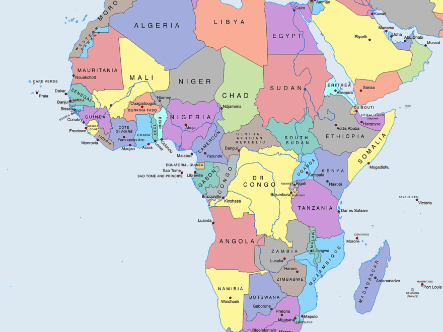 Free Maps Of Africa Mapswire