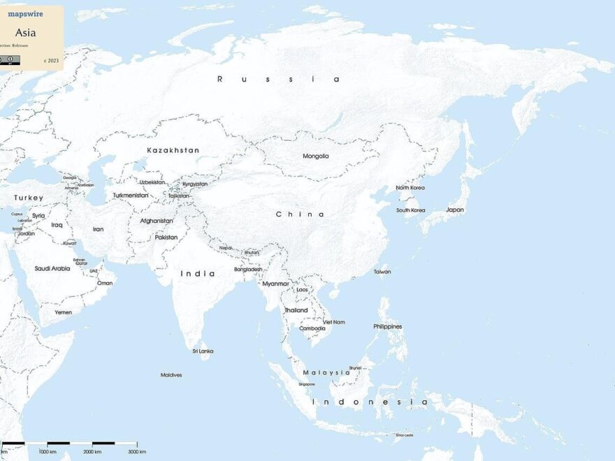 Free Maps Of Asia Mapswire