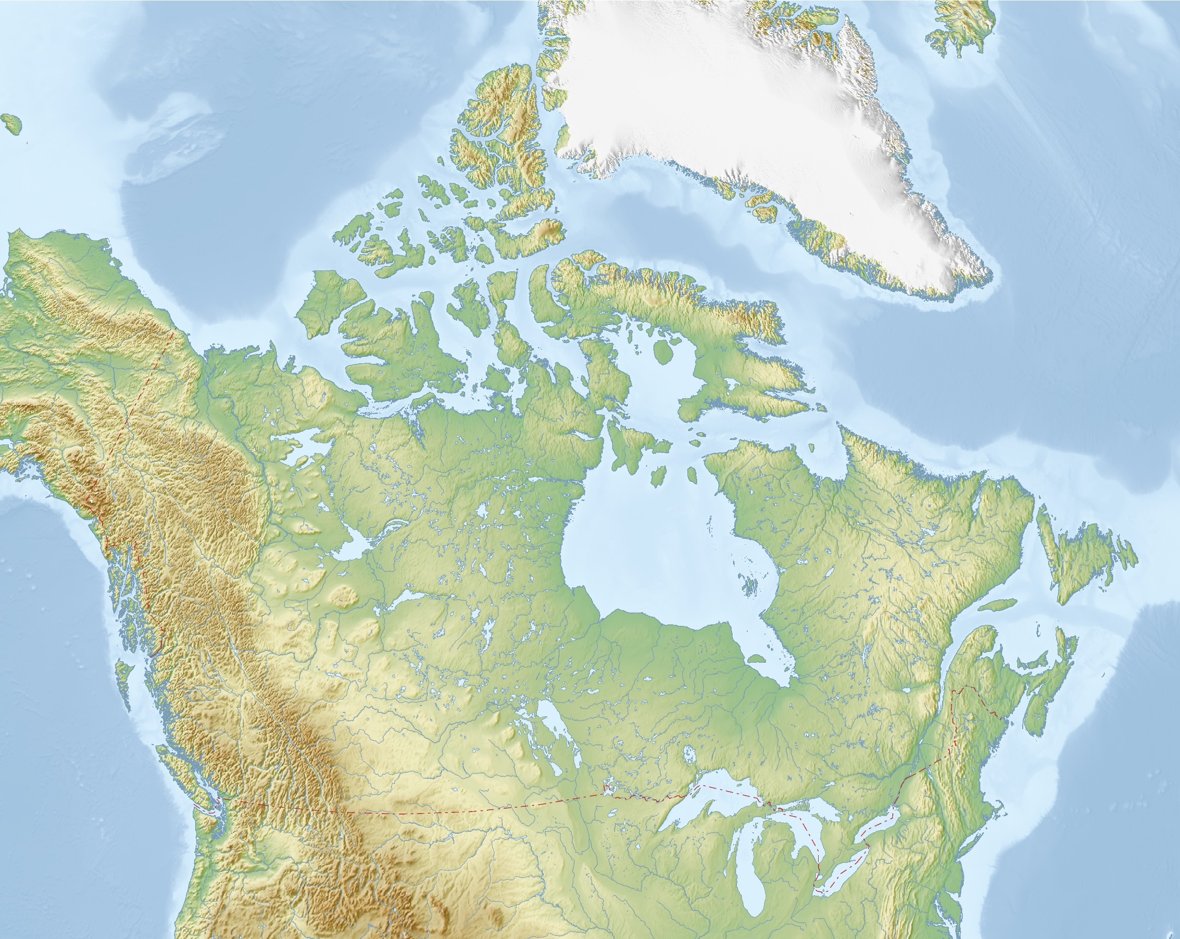 Printable Blank Map Of Canada To Label