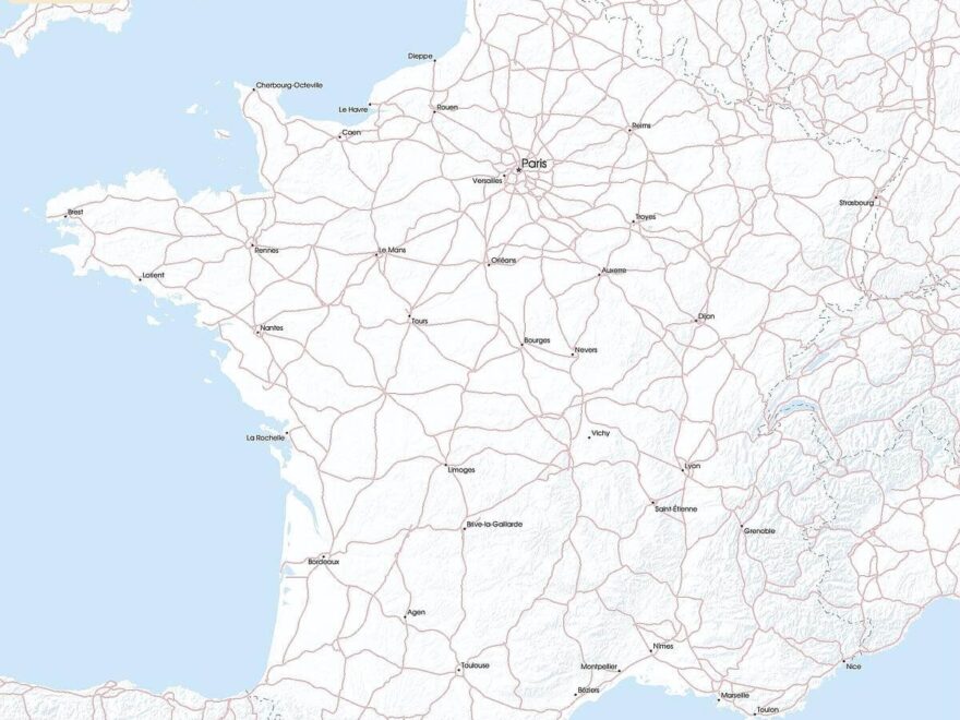 Free Maps Of France Mapswire Worksheets Library