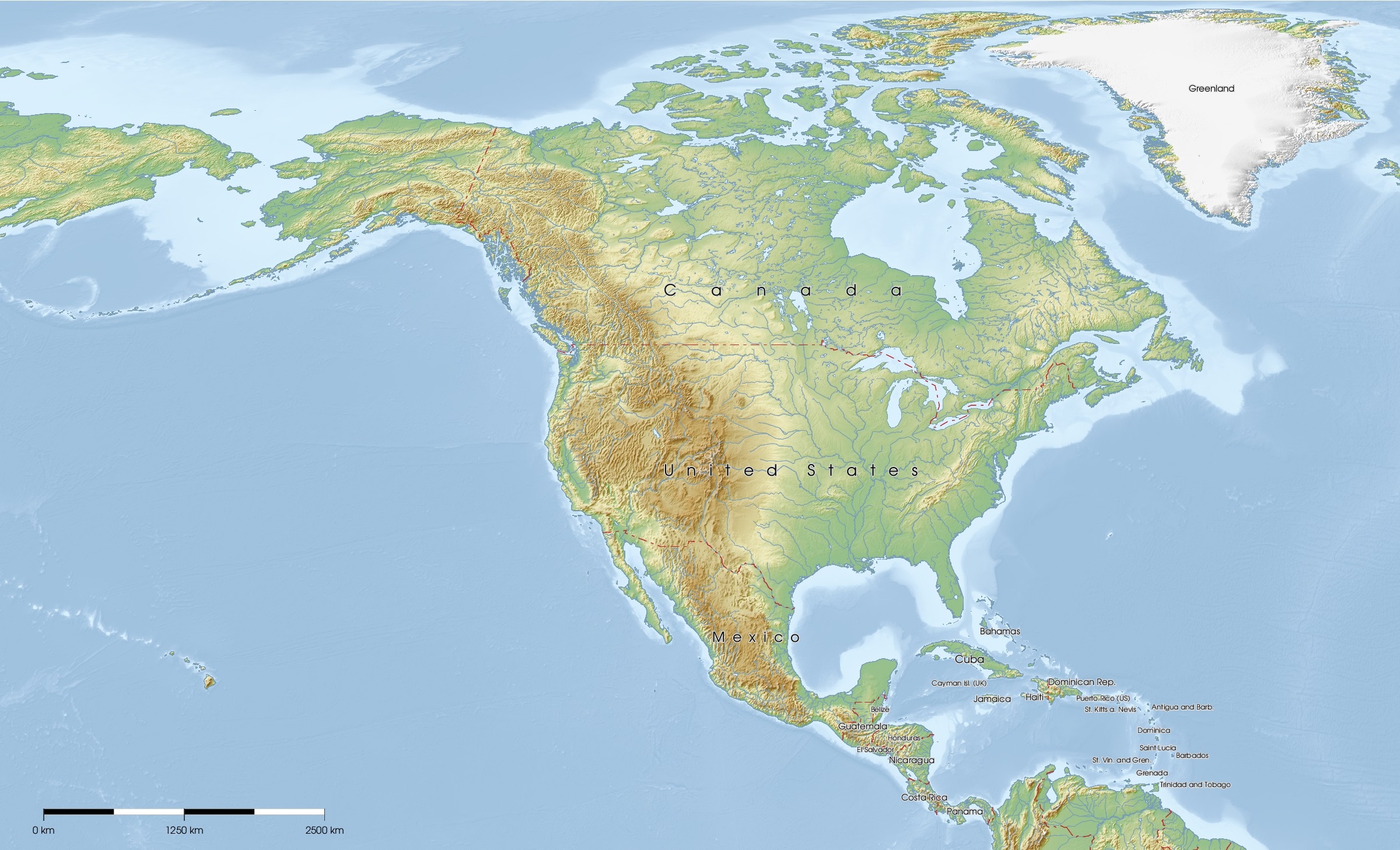 Printable Map Of North America At Contact Printable Map Of North America At Contact
