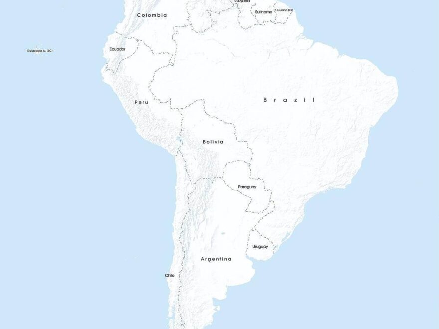 Free Maps Of South America Mapswire
