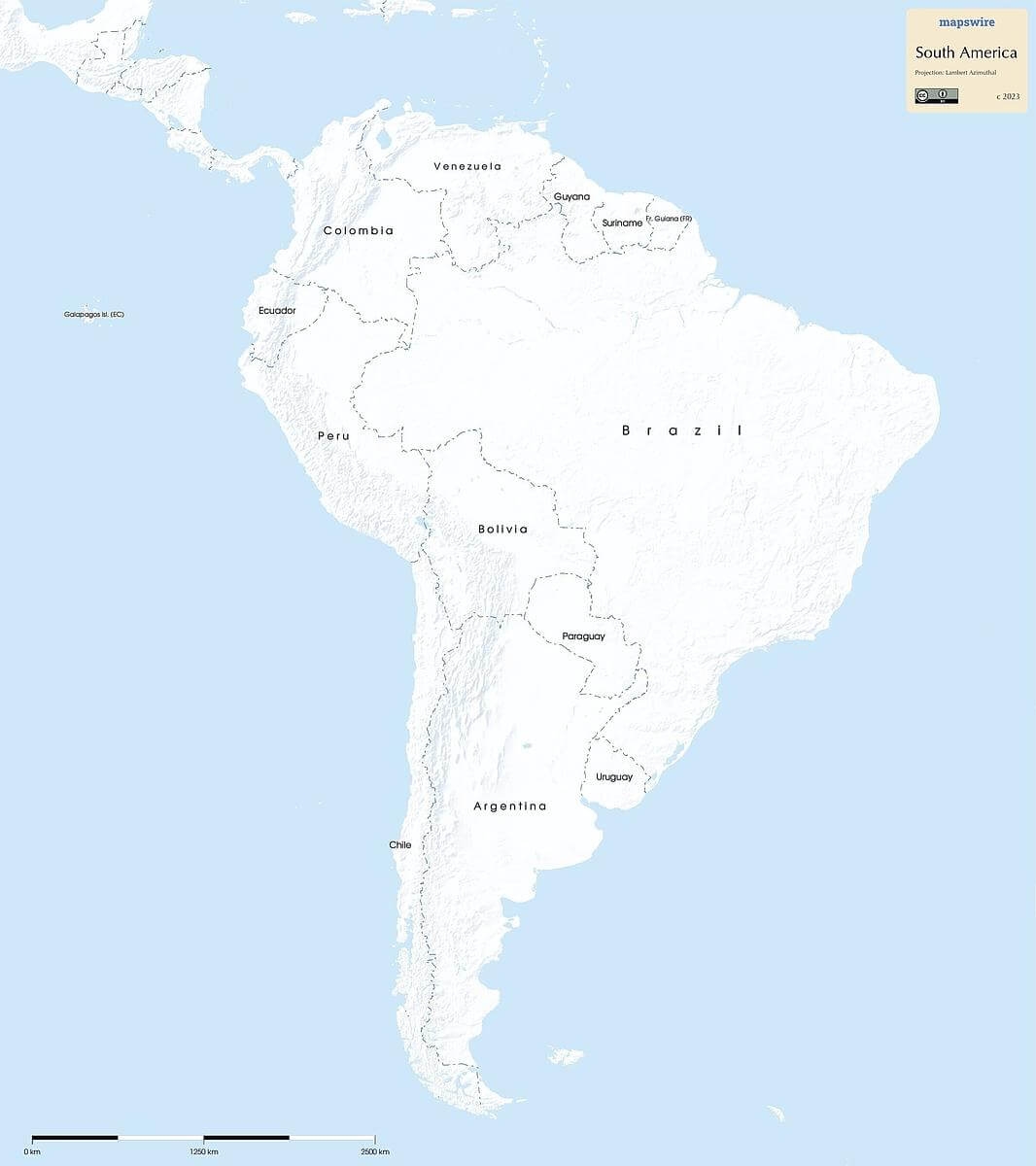 Free Maps Of South America Mapswire