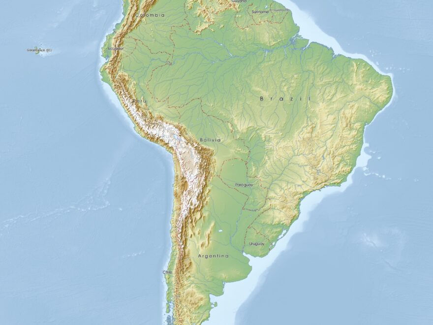 Free Maps Of South America Mapswire