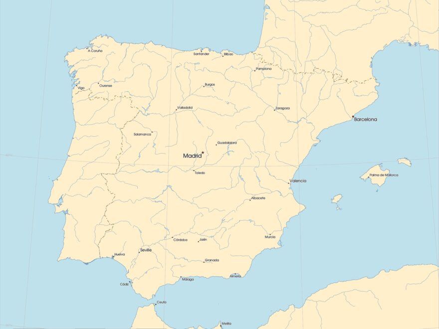 Free Maps Of Spain Mapswire