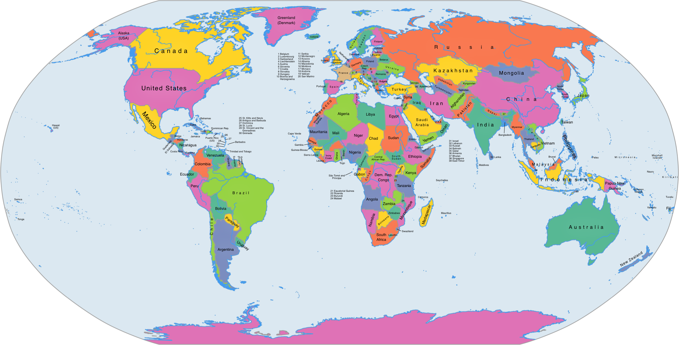 Free Maps Of The World Mapswire