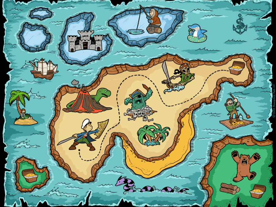 Free Pirate Treasure Maps For A Pirate Birthday Party Treasure Hunt