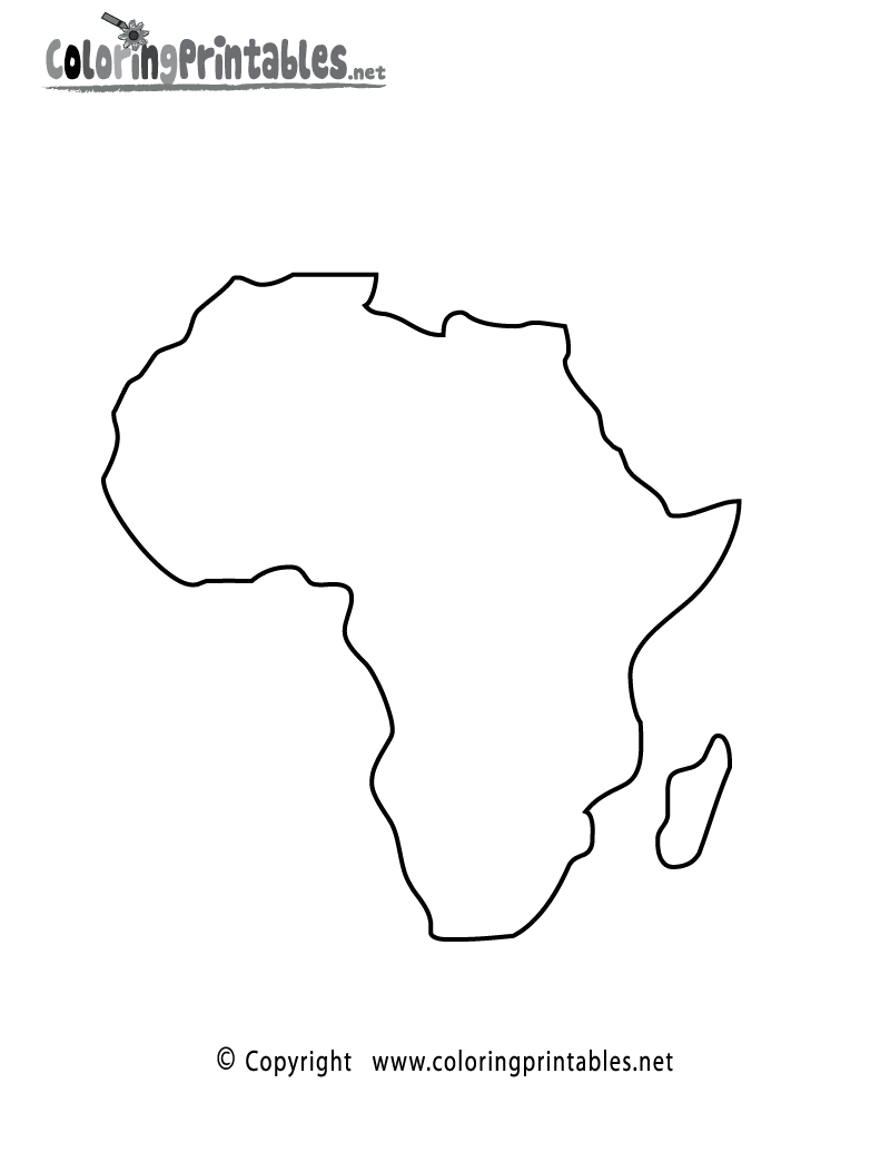 Map Of Africa For Kids Printable