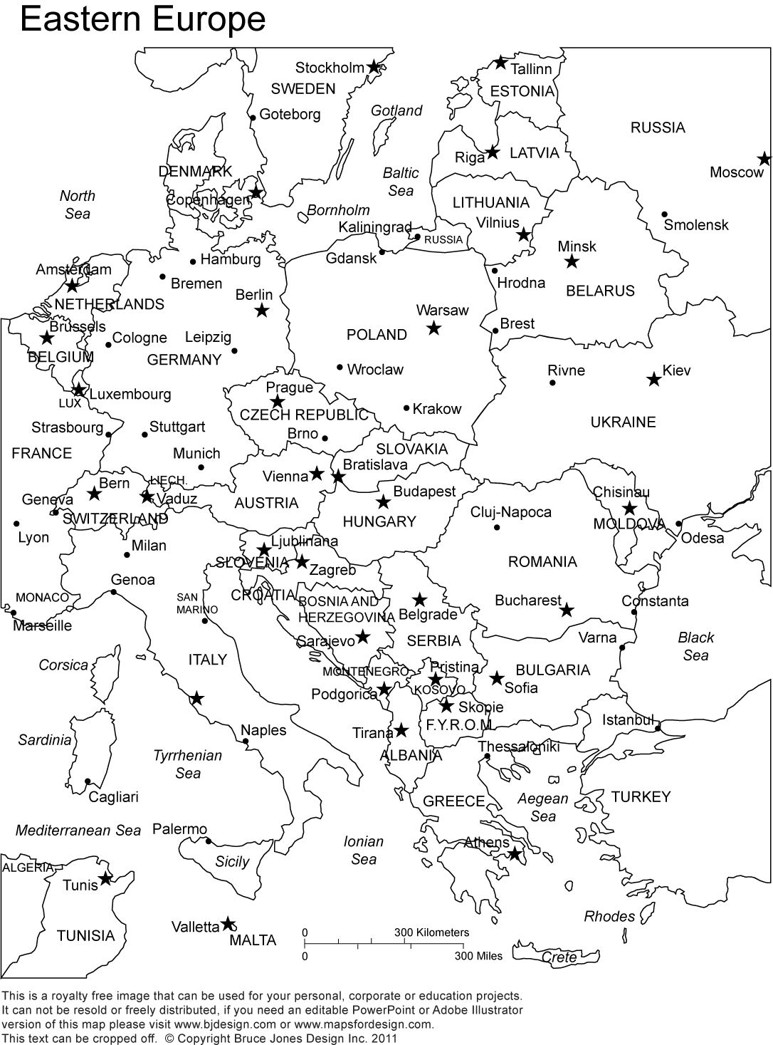 Free Printable Europe Map Worksheet