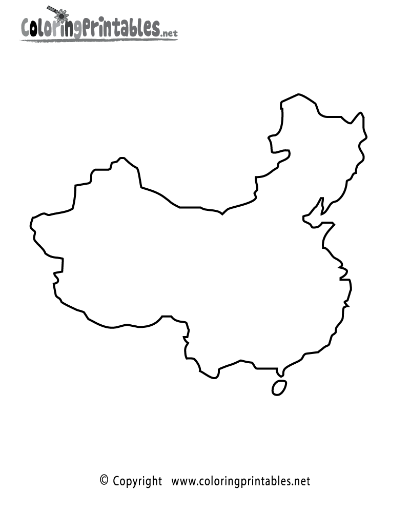 Printable China Map For Kids