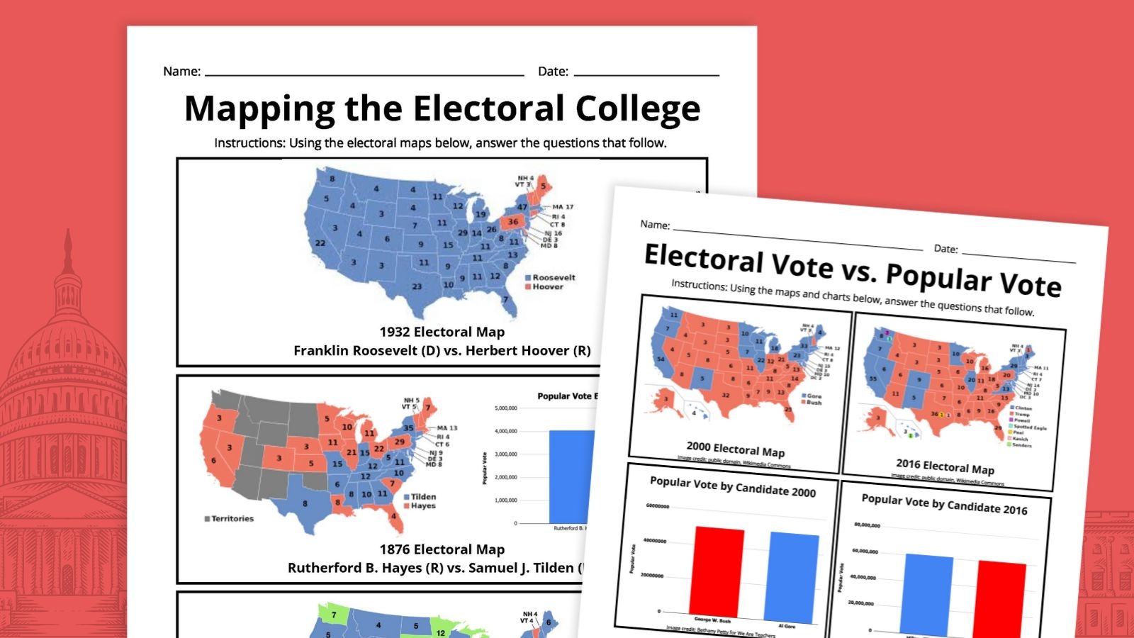 Free Printable Electoral Map