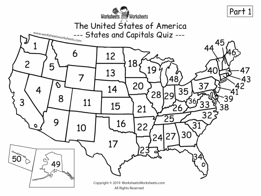 Free Printable Homeschool Geography Worksheet