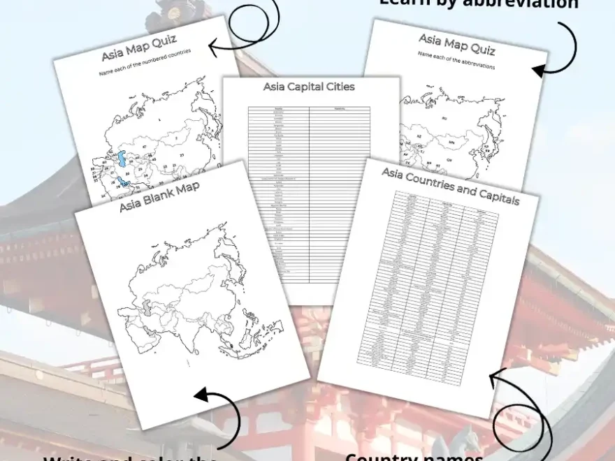Free Printable Map Of Asia Labeled The Facts Institute