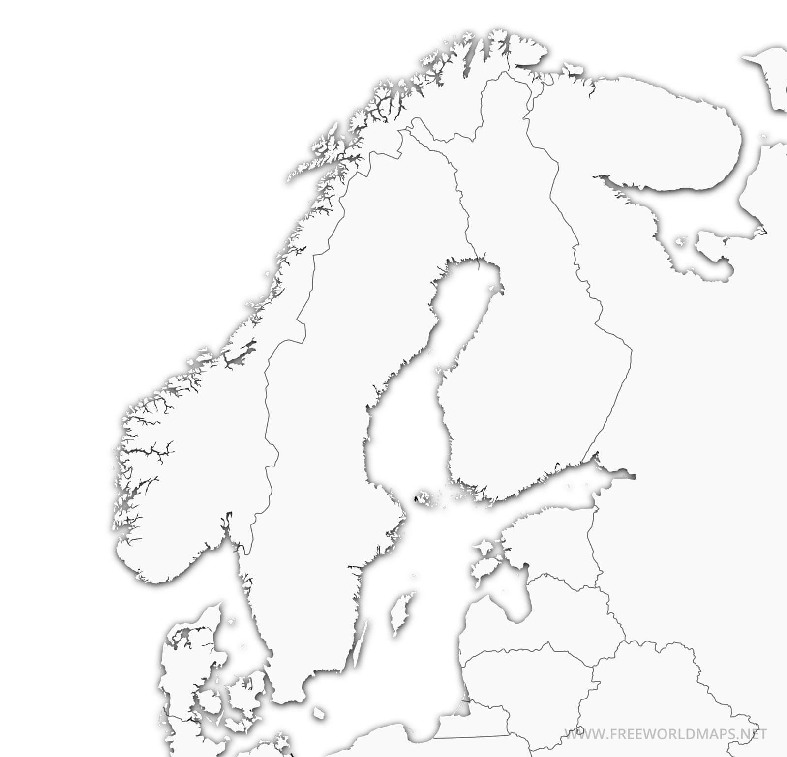 Free Printable Maps Of Scandinavia