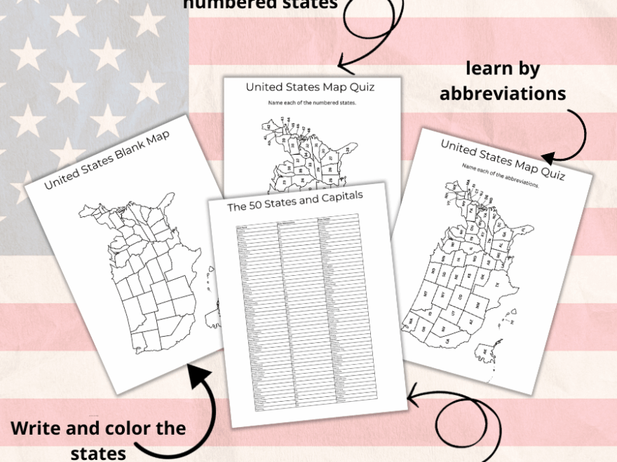 Free Printable United States Map The Facts Institute