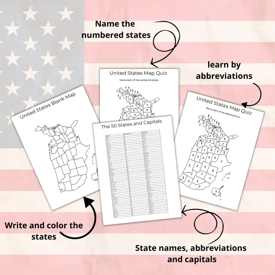 Free Printable State Maps
