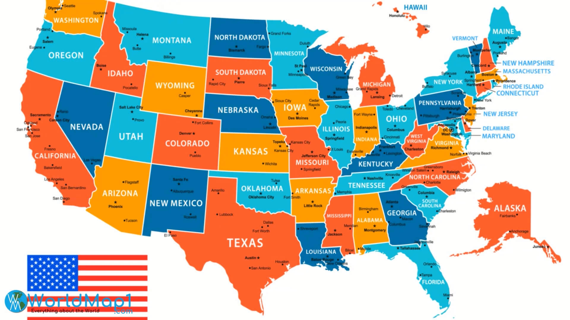 Free Printable Elementary United States Maps