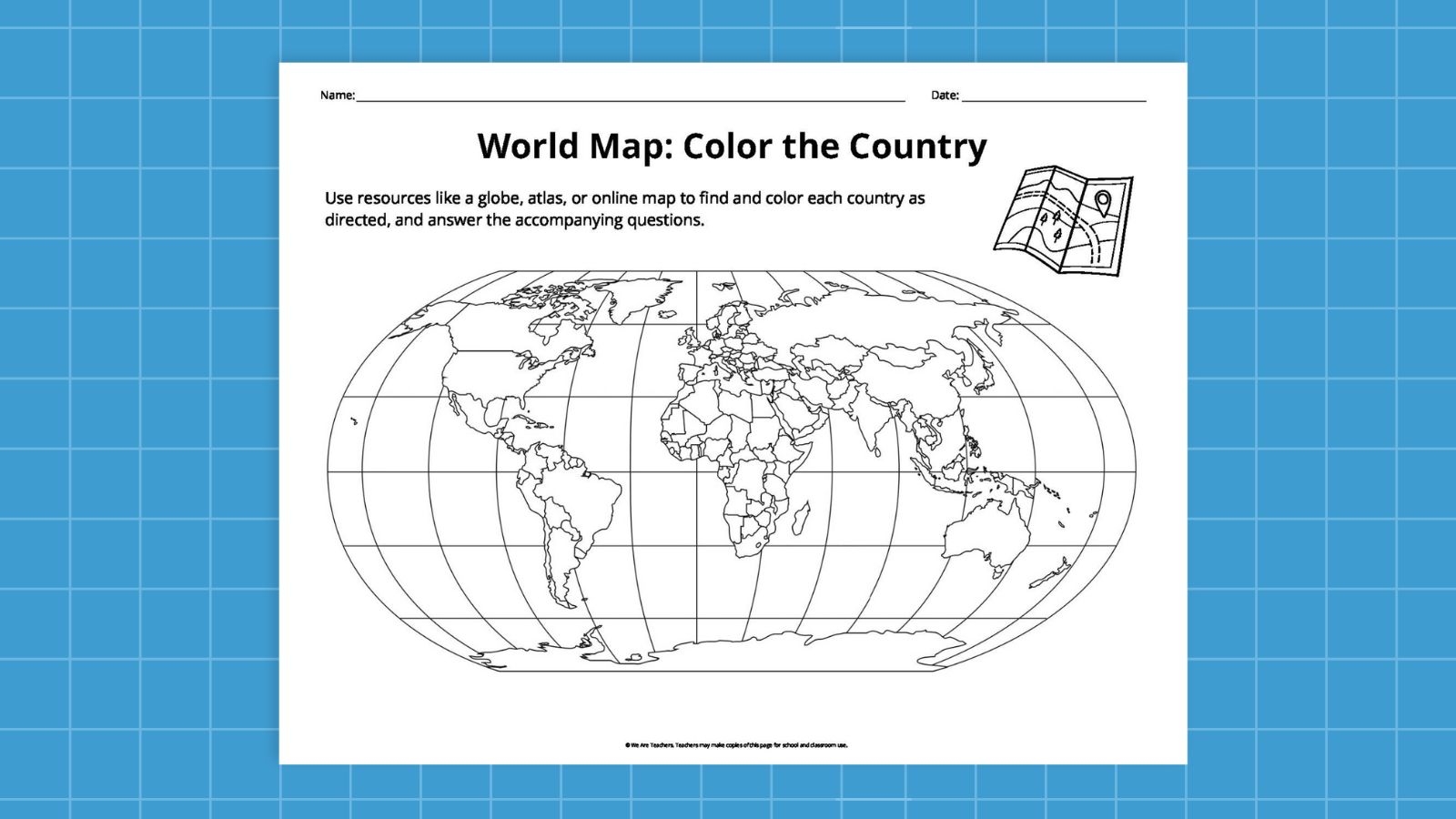 Printable World Map For Kids