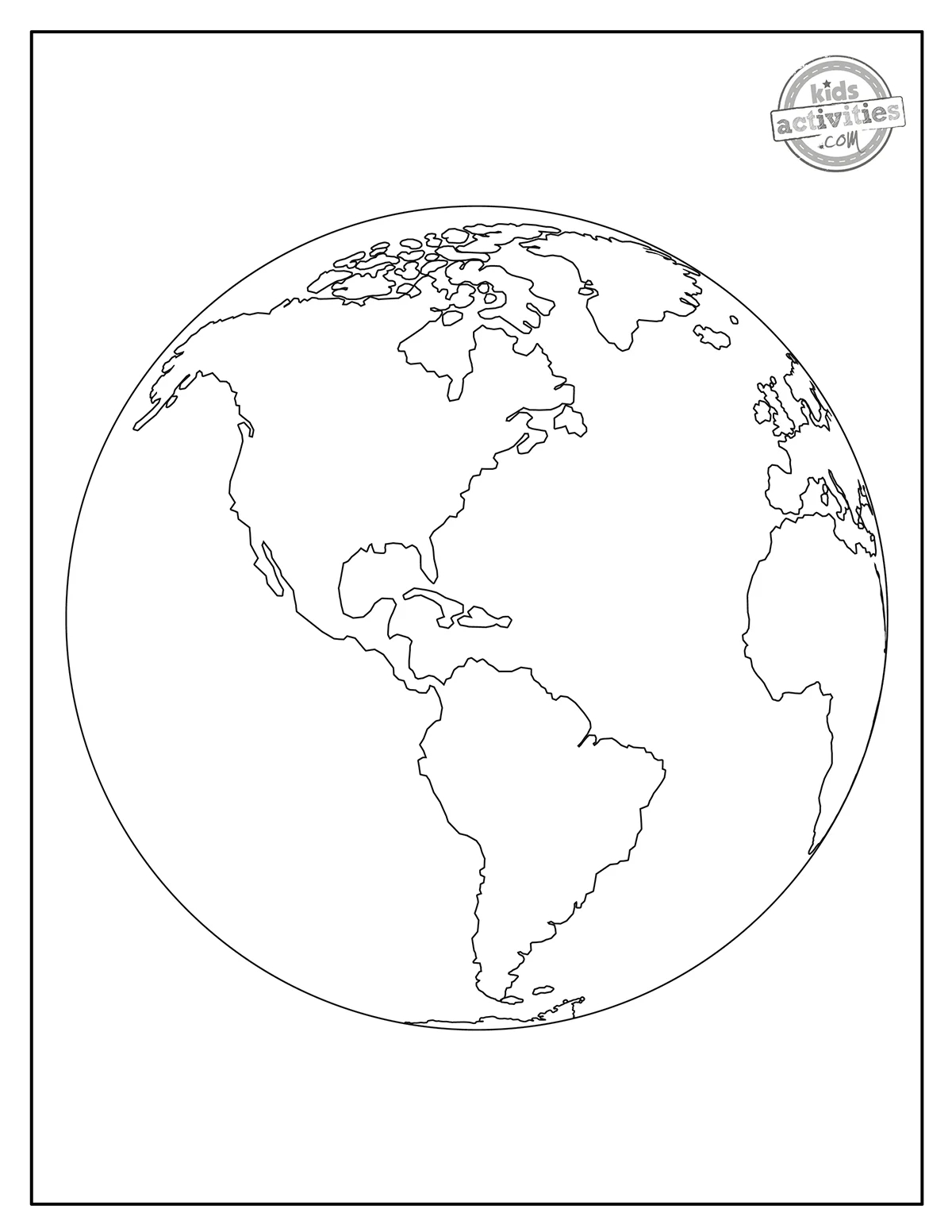 Free Printable World Map Coloring Pages Kids Activities Blog