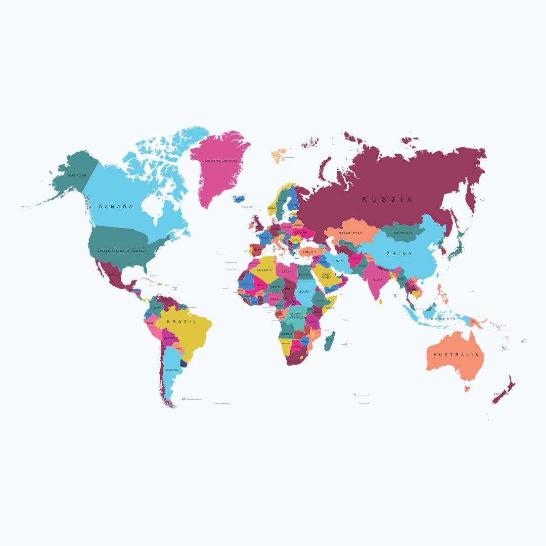 Free Printable World Maps MinistryArk Worksheets Library