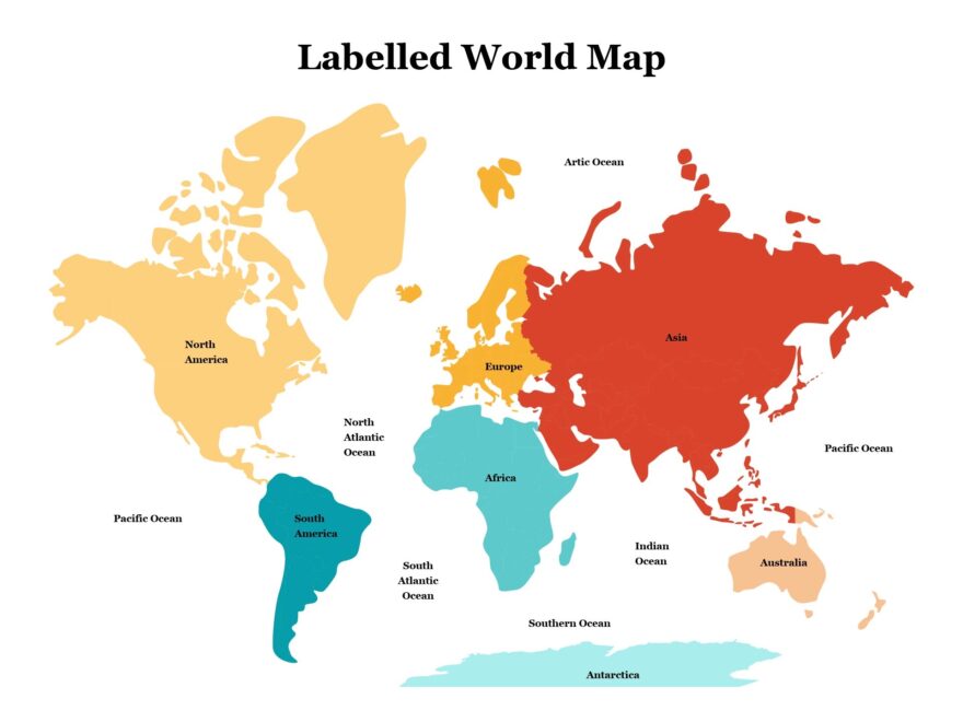 Free Printable World Maps Worksheets Library