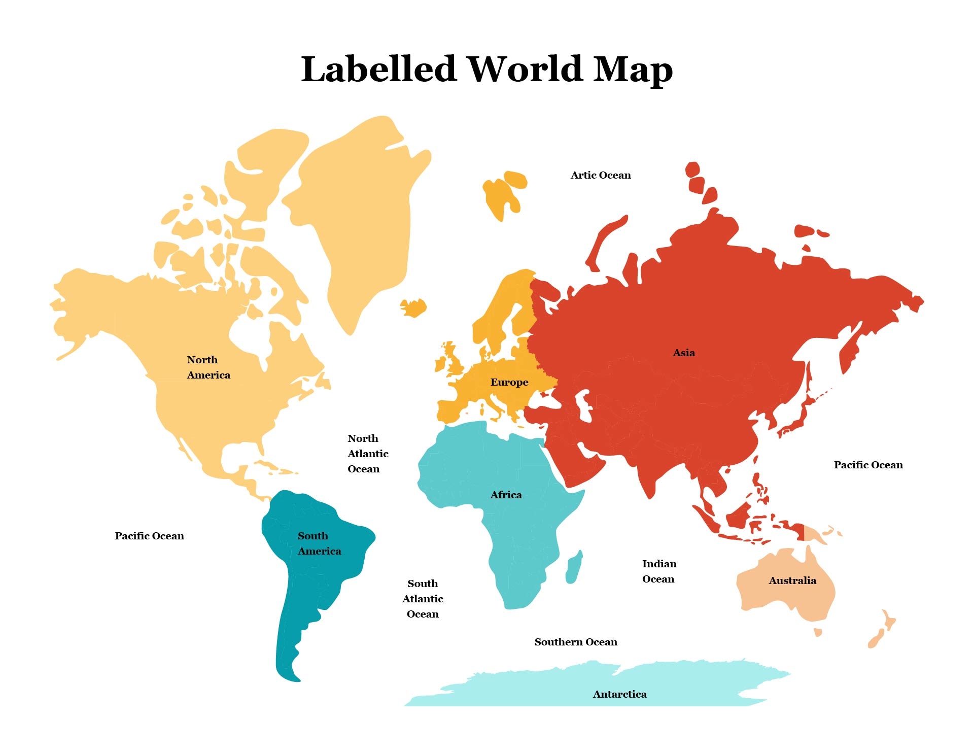Free Printable World Maps Worksheets Library