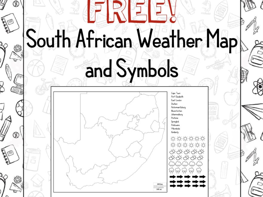 Free South African Weather Maps And Symbols Teacha