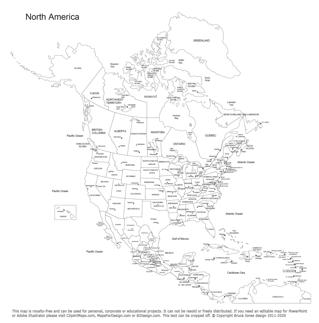 Black And White Map Of Mexico Printable