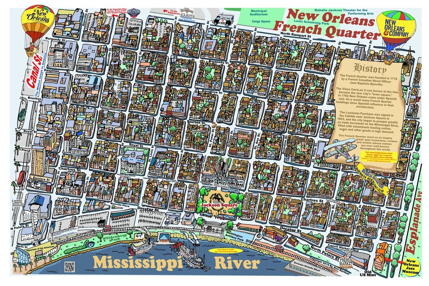 Map Of French Quarter New Orleans Printable