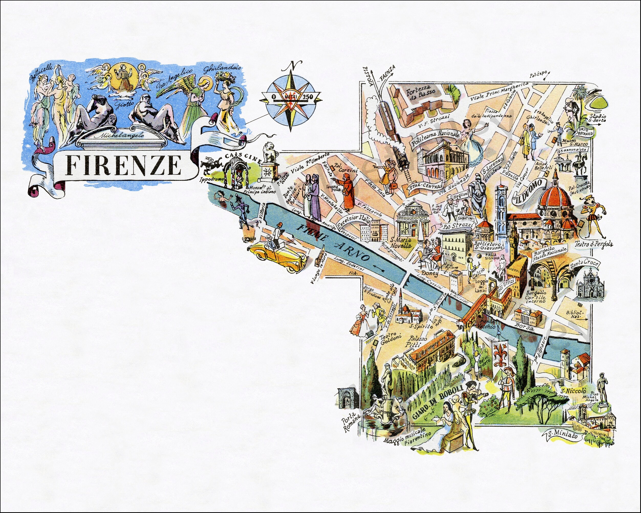 Fun Map Of Florence In Italy Vintage Pictorial Whimsical Cartoon Old Print Illustration Italian Wall Art Gift Travel Poster Adventure Map Etsy Fun Map Of Florence In Italy Vintage Pictorial Whimsical Cartoon Old Print Illustration Italian Wall Art Gift Travel Poster Adventure Map Etsy