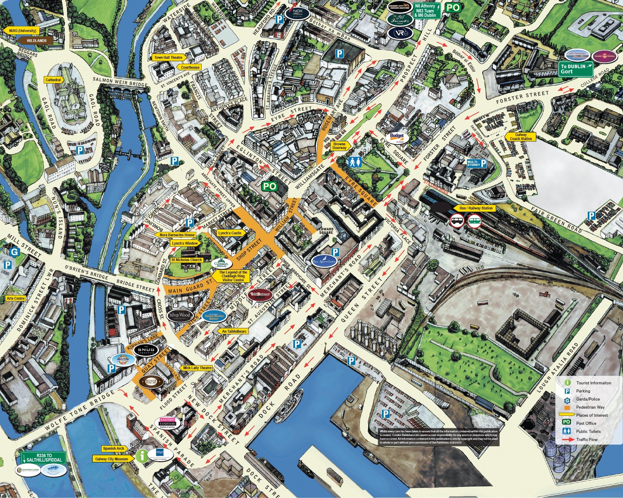 Galway Map Town Maps