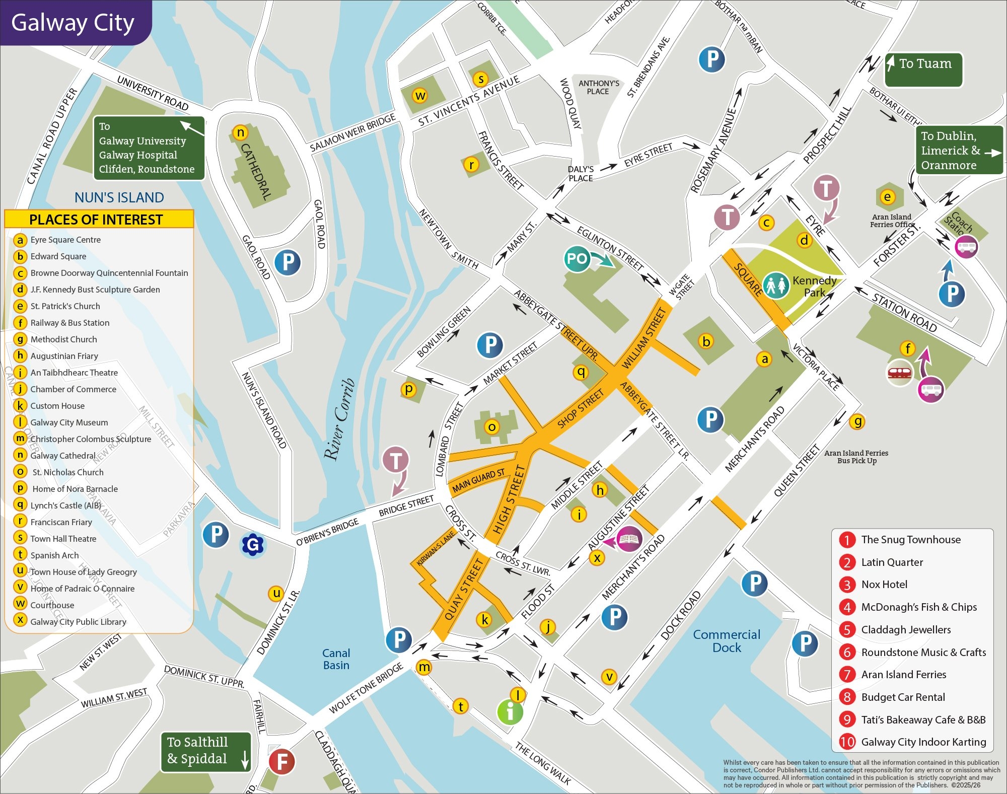 Galway Map Town Maps