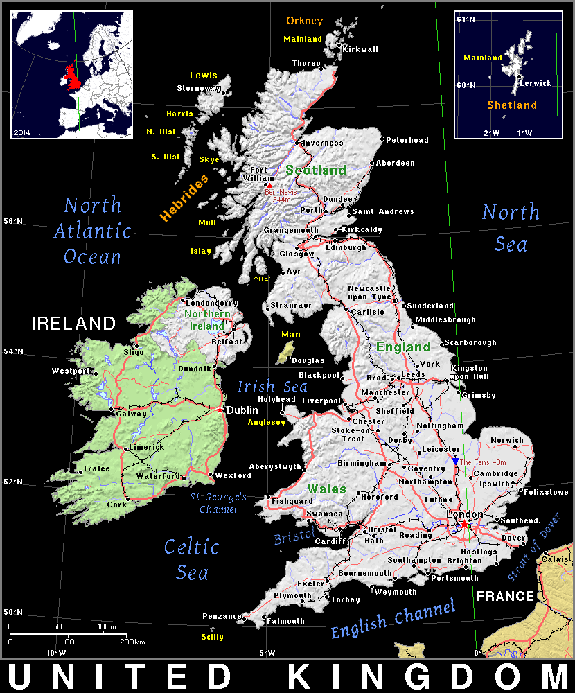 GB United Kingdom Public Domain Maps By PAT The Free Open Source Portable Atlas